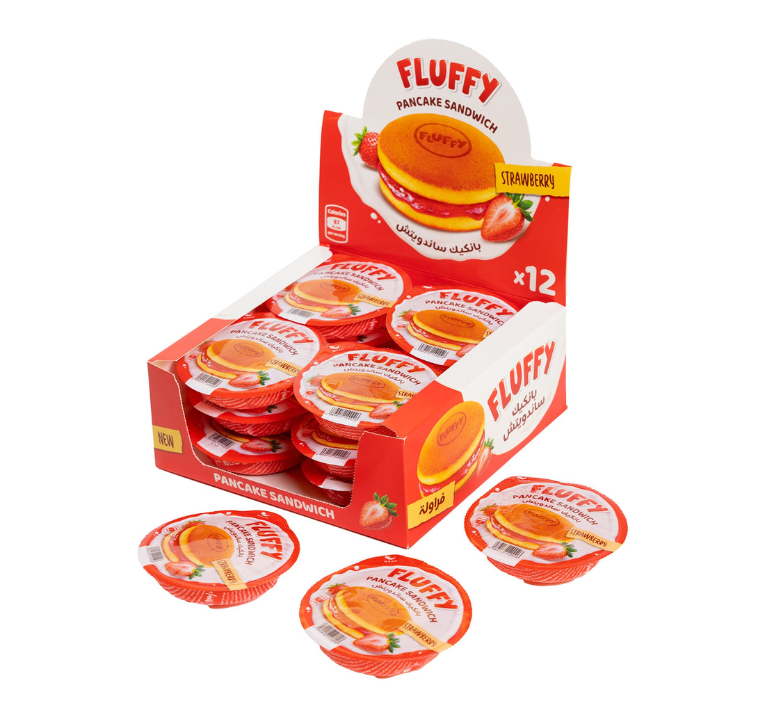 Amalfi Foods Fluffy Strawberry Pancake Sandwich 12 x 30 g