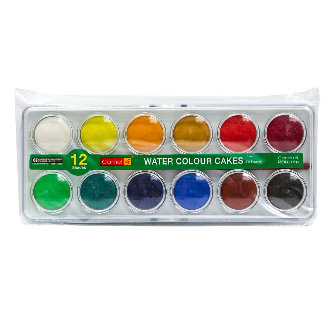 Camel Water Color Cakes 3738522 12 Shades