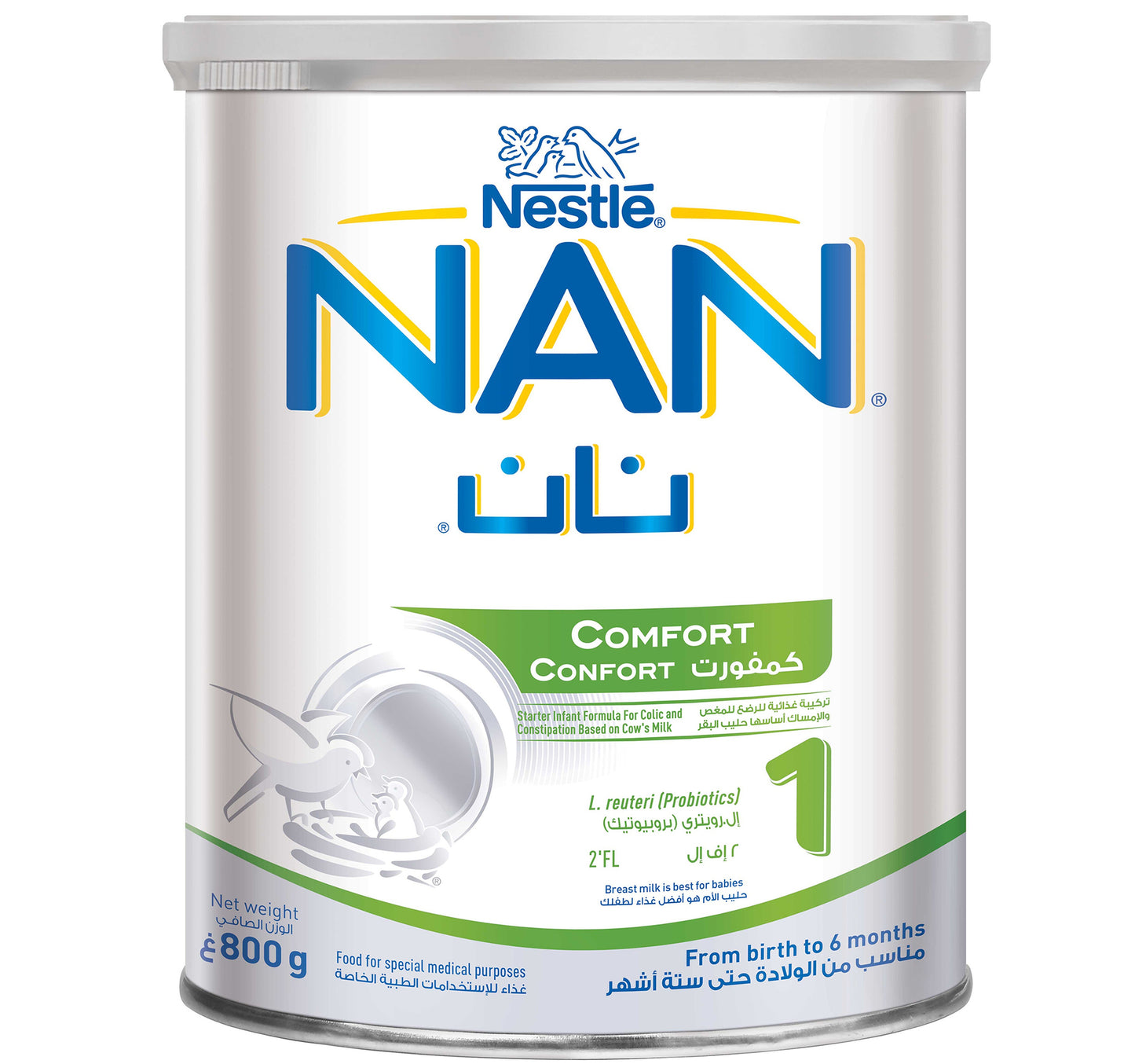 Nestle NAN Comfort 1 Starter Infant Formula For Colic & Constipation 800 g