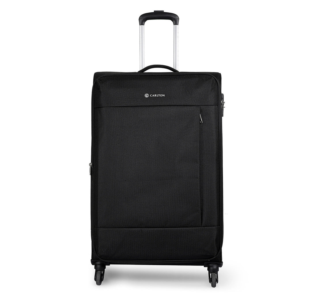 Carlton Elante 4 Wheel Soft Trolley, 57 cm, Black