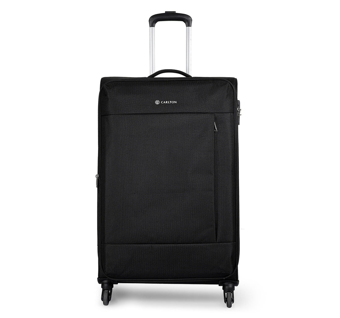 Carlton Elante 4 Wheel Soft Trolley, 77 cm, Black