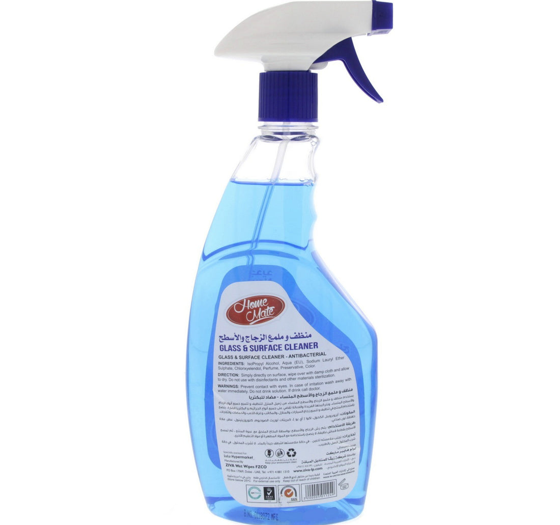 Home Mate Glass and Surface Cleaner Blue 650 ml