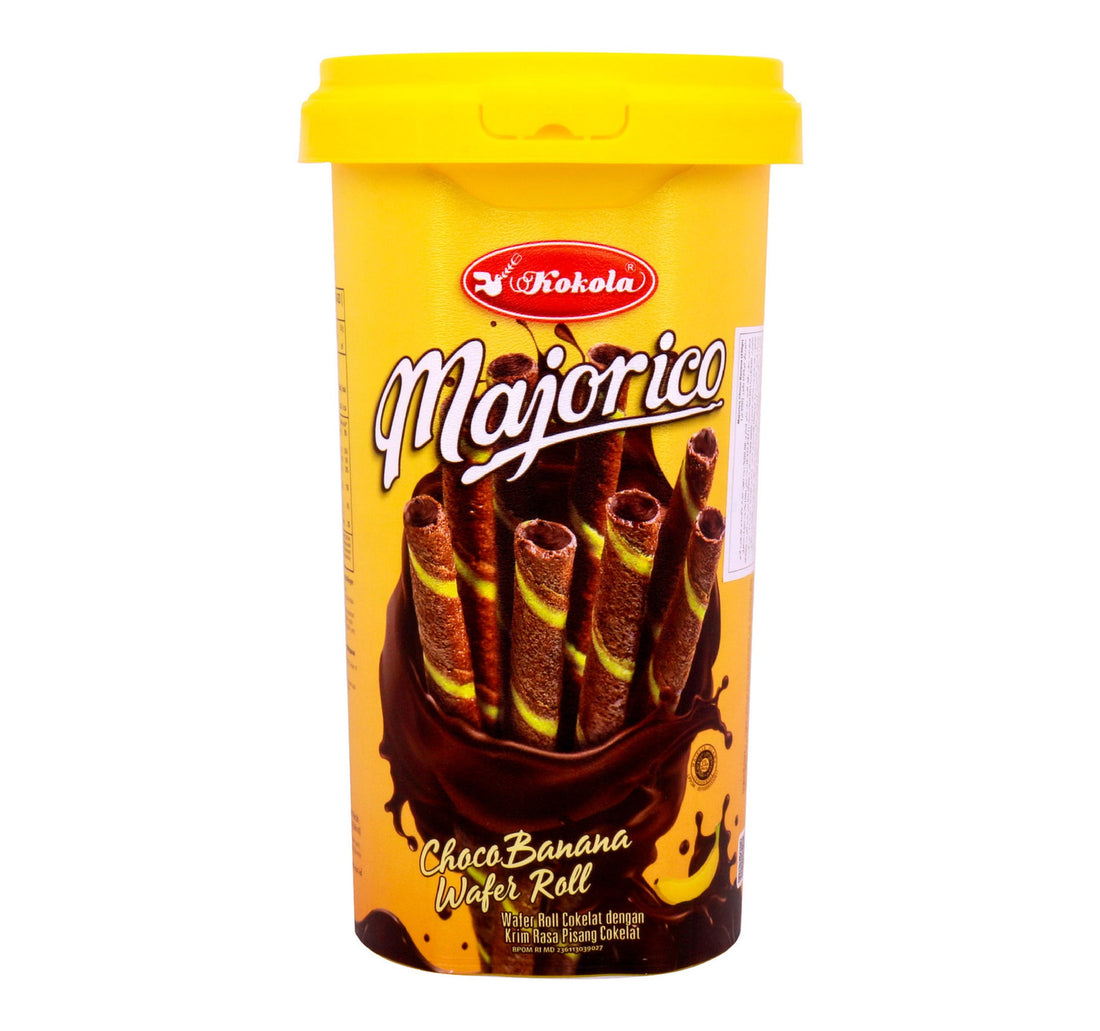 Kokola Majorico Choco and Banana Wafer Roll 250 g Lulu Hypermarket