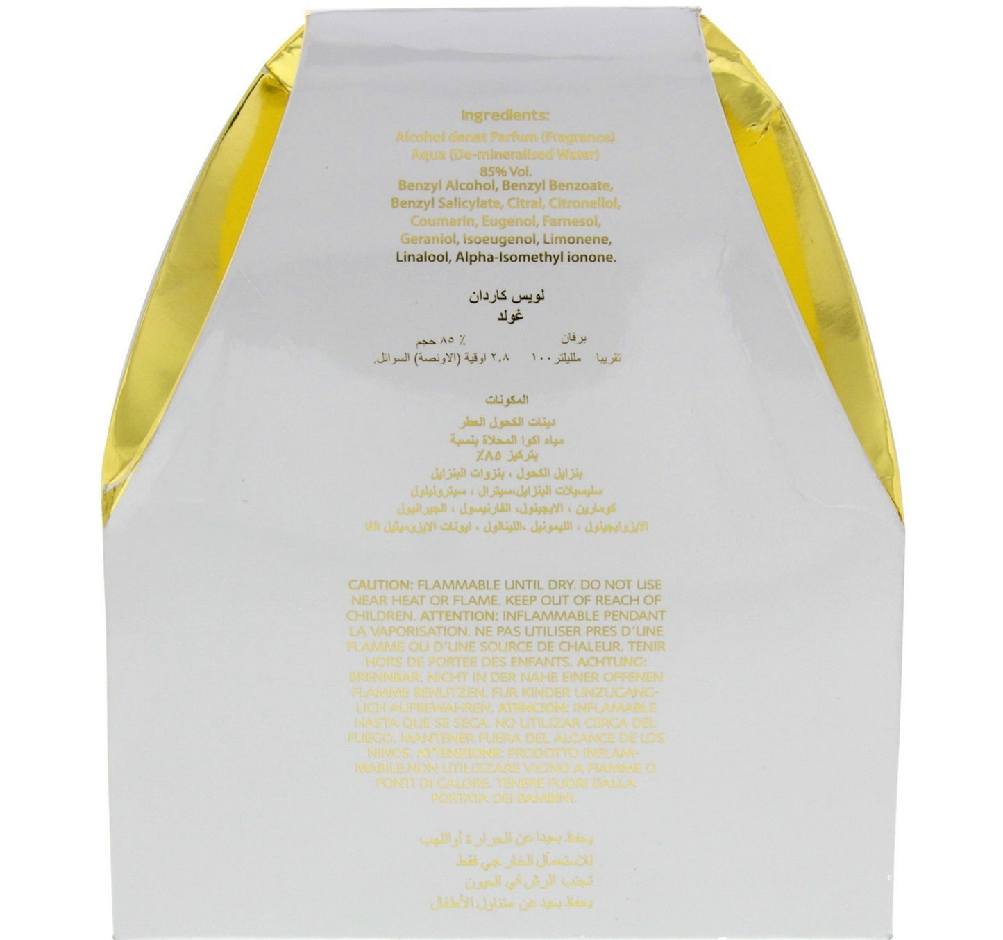 Louis Cardin Gold Eau De Parfum For Women 100 ml