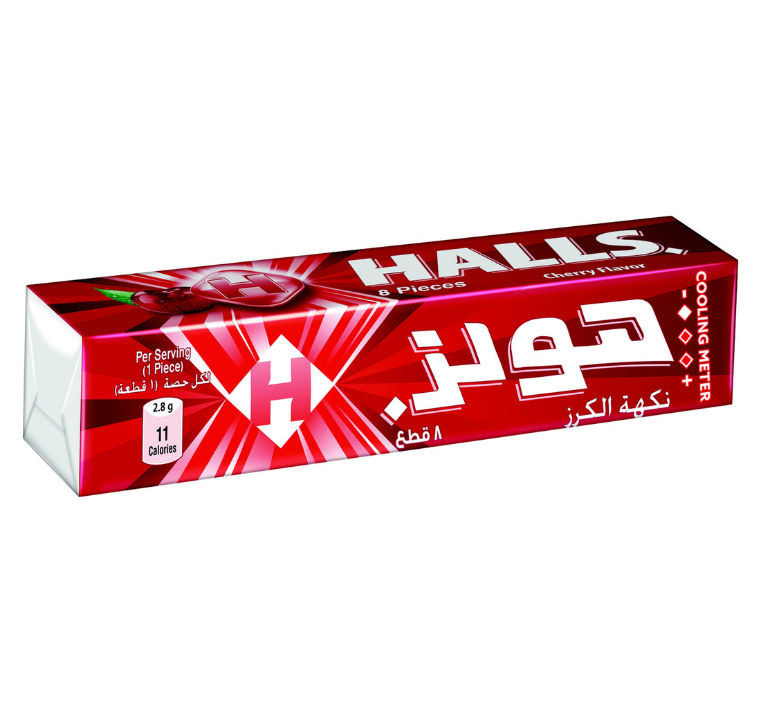 Halls Cherry Flavoured Candy (8 Pieces) 22.4 g