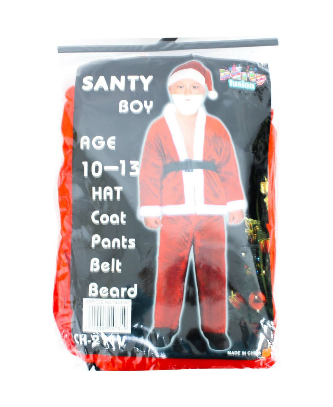 زيّ حفلة عيد الميلاد للأولاد CH211V 10-13