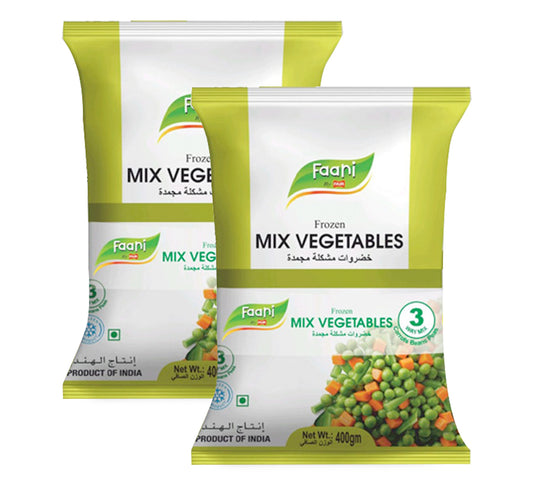Faani Frozen Mix Vegetables 3 Way Mix Value Pack 2 x 400 g