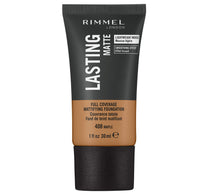 Rimmel London Lasting Finish Matte Foundation, 408 Maple, 30 ml