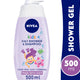Nivea Kids 2in1 Shower Gel & Shampoo With Bio Aloe Vera & Berry Scent Tear-Free Formula 500 ml
