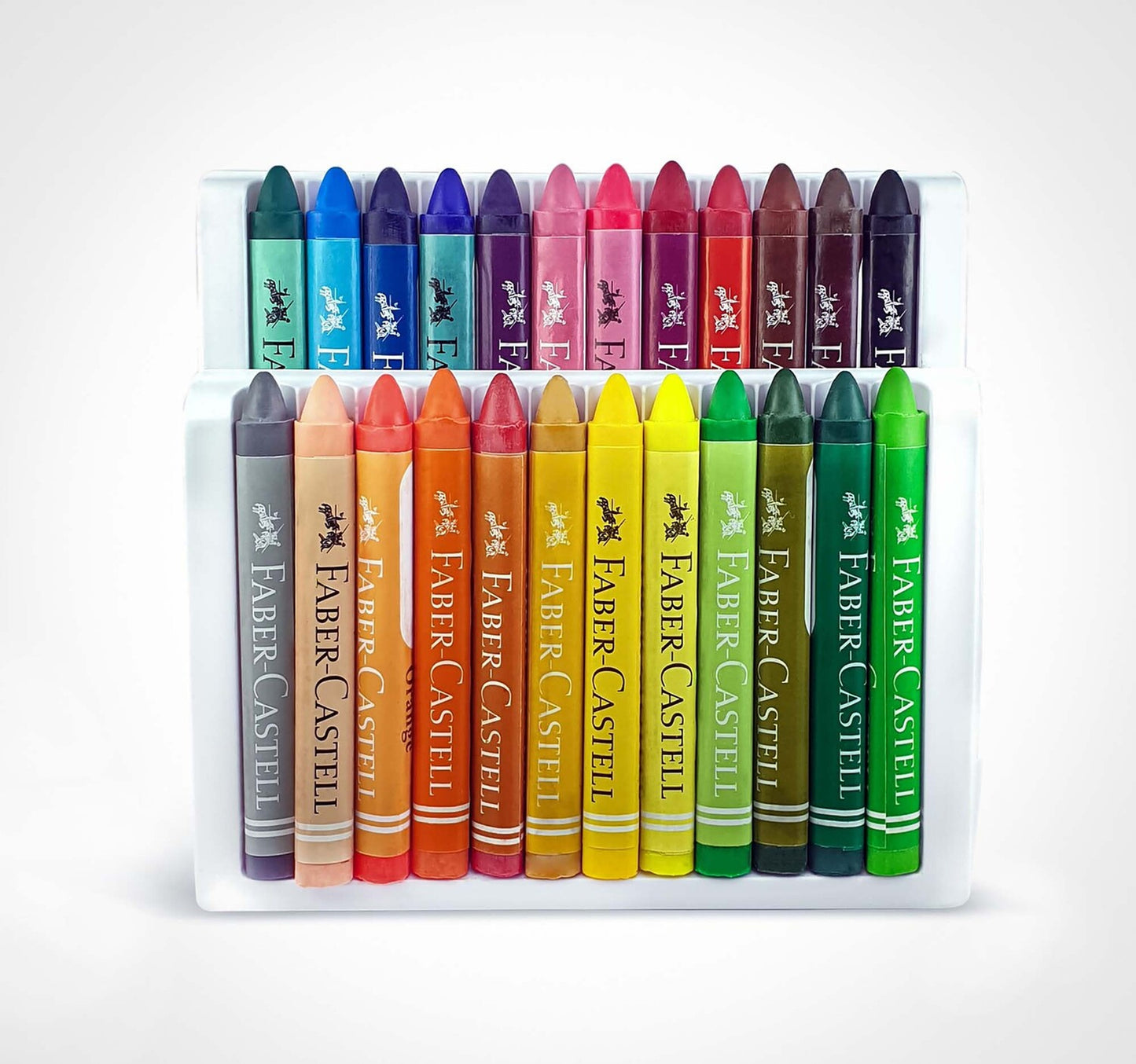 Faber Castell Triangular Wax Crayons 24 Pieces