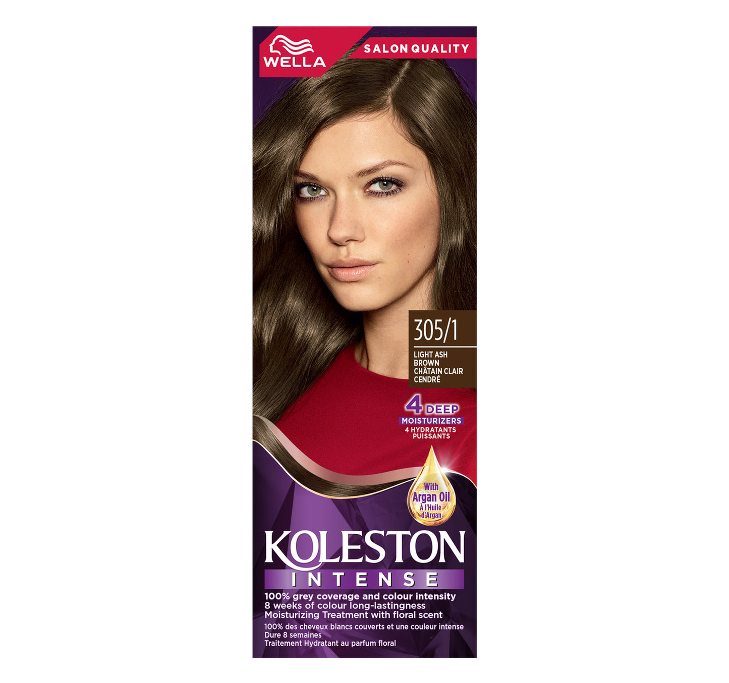 Koleston Intense 305/1 Light Ash Brown Hair Color Kit 1 pkt