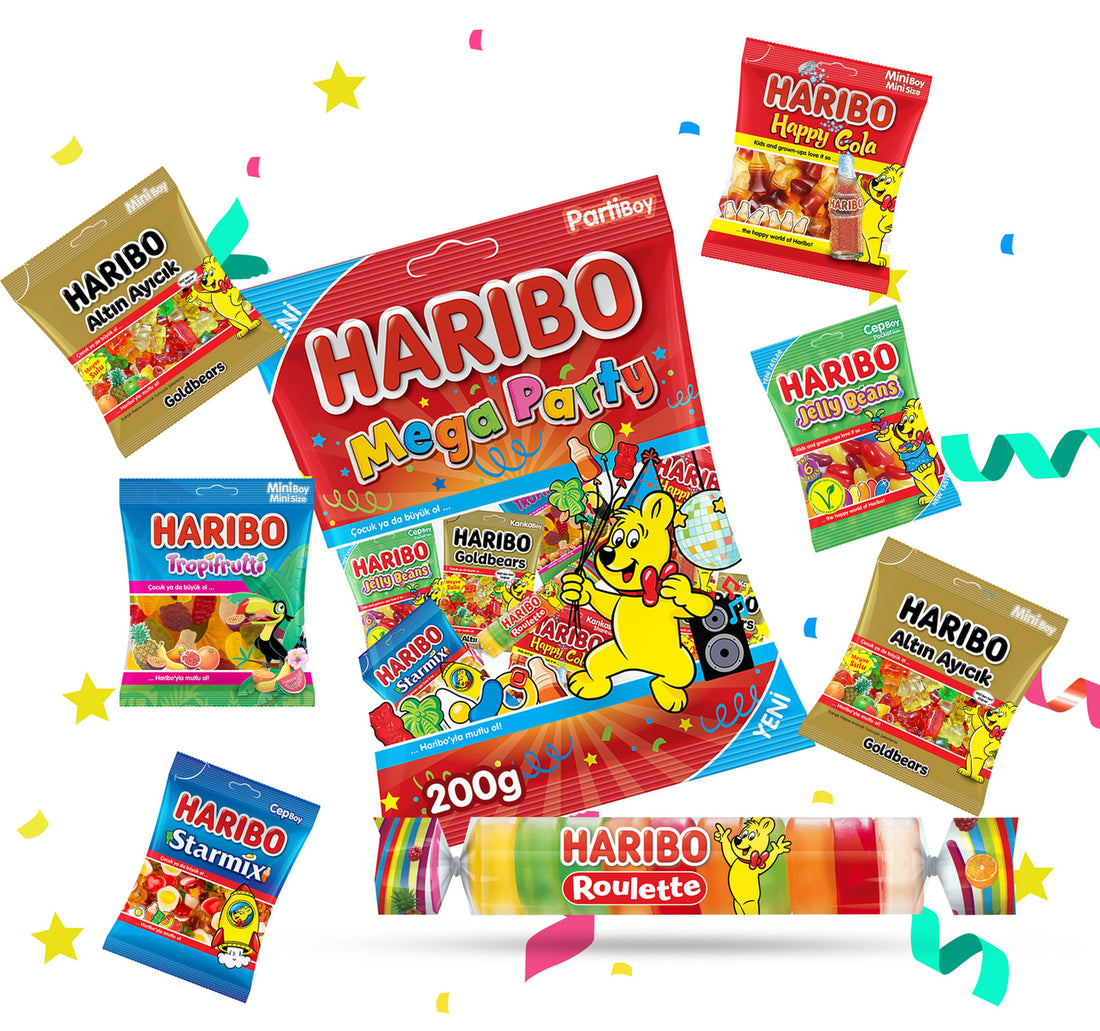 Haribo Mega Party Gummy Candy 200 g