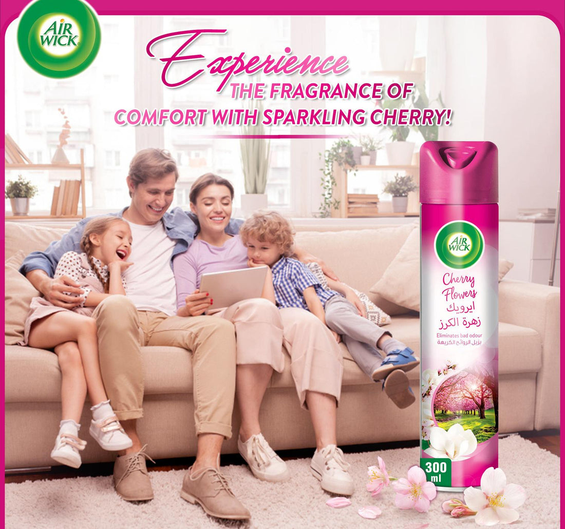 Airwick Air Freshener Aerosol Cherry Flowers 300 ml