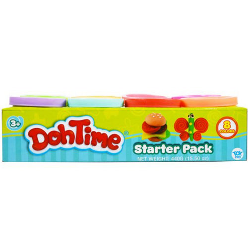 Doh Time Bright Colors Dough , 8 Pack (2 No), Multicolor, 3283