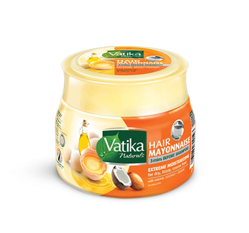 Vatika Naturals Extreme Moisturizing Hair Mayonnaise With Almond Coconut & Sesame For Dry Frizzy & Coarse Hair 500 ml