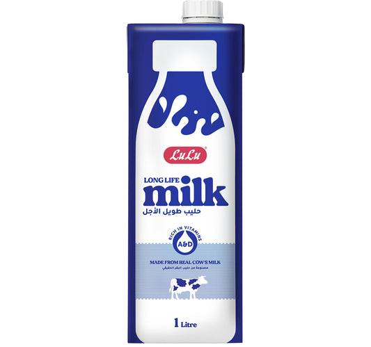 LuLu UHT Long Life Milk Full Fat 4 x 1 Litre