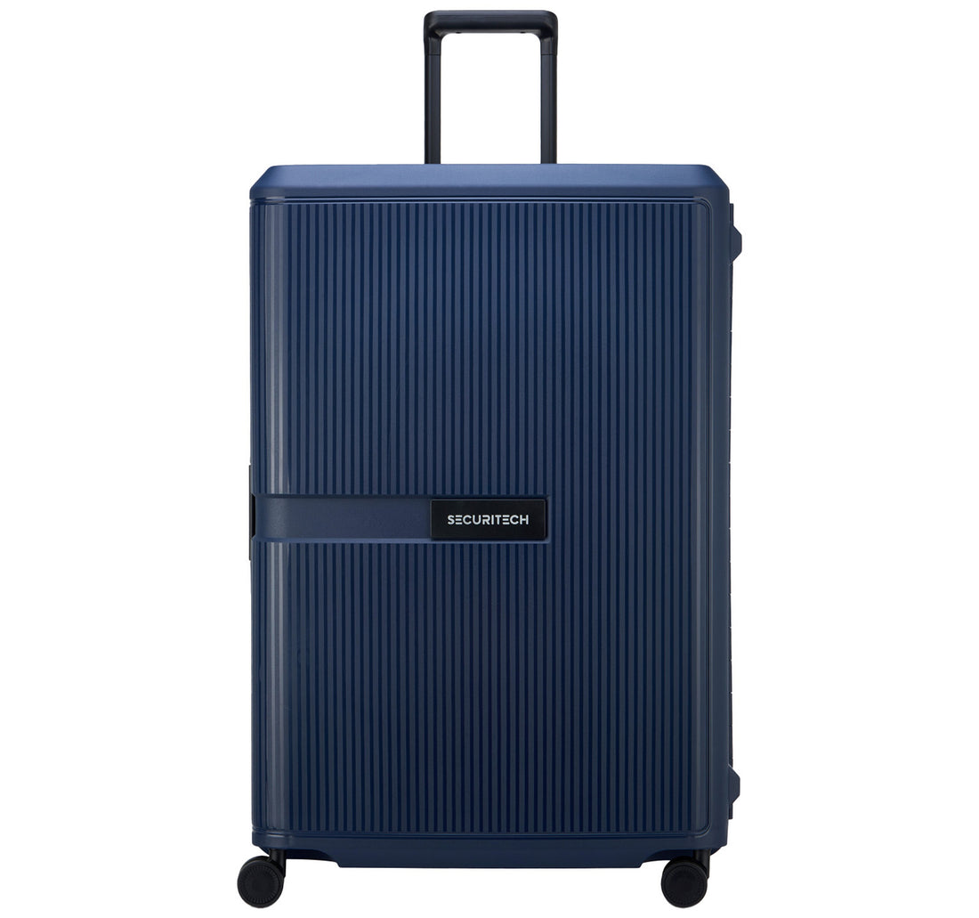 Delsey Securitech Stone 4 Double Wheels Hard Trolley, 70 cm, Navy