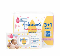 Johnson's Baby Wipes Extra Sensitive 4 x 56 pcs