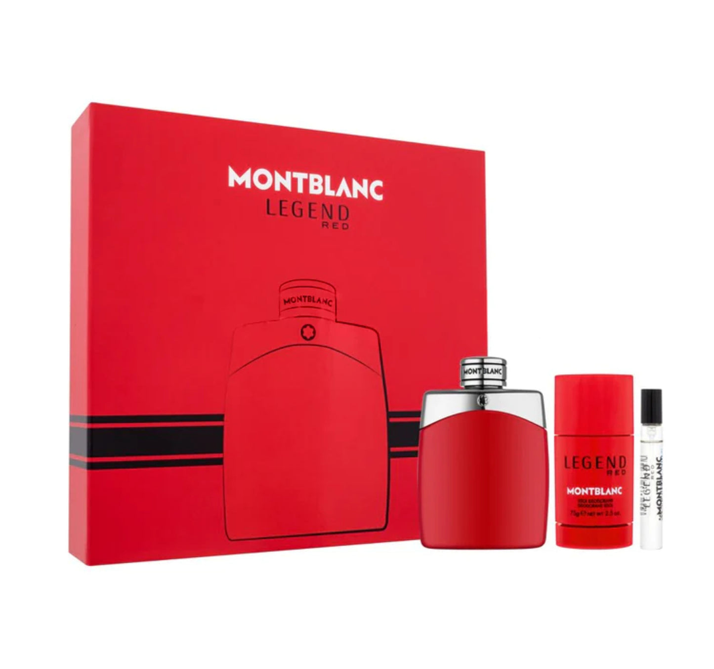 Legend Red Set Eau De Parfum For Men 100ml + 75 Gram Deostick + EDP, 7.5ml