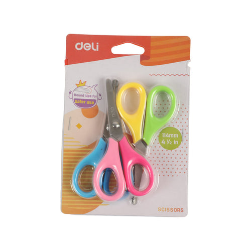 Deli Kids Scissor 3pc
