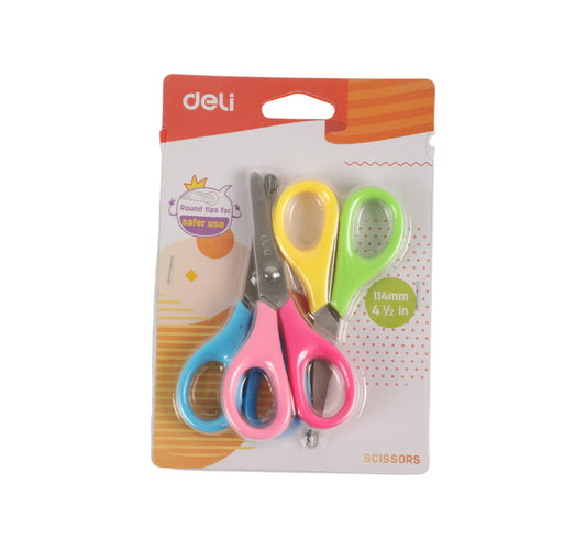 Deli Kids Scissor 3pc