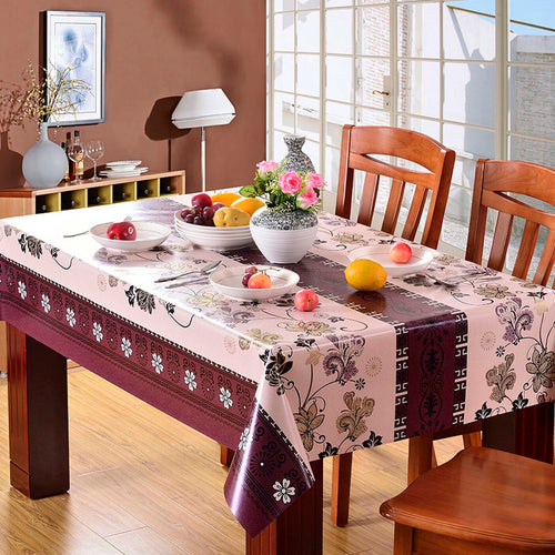 Maple Leaf Table Cloth Printed Size: W152 x L265cm Assorted Colors & Designs