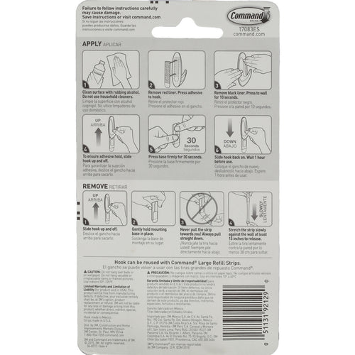 3M Designer Large Hook, 17083
