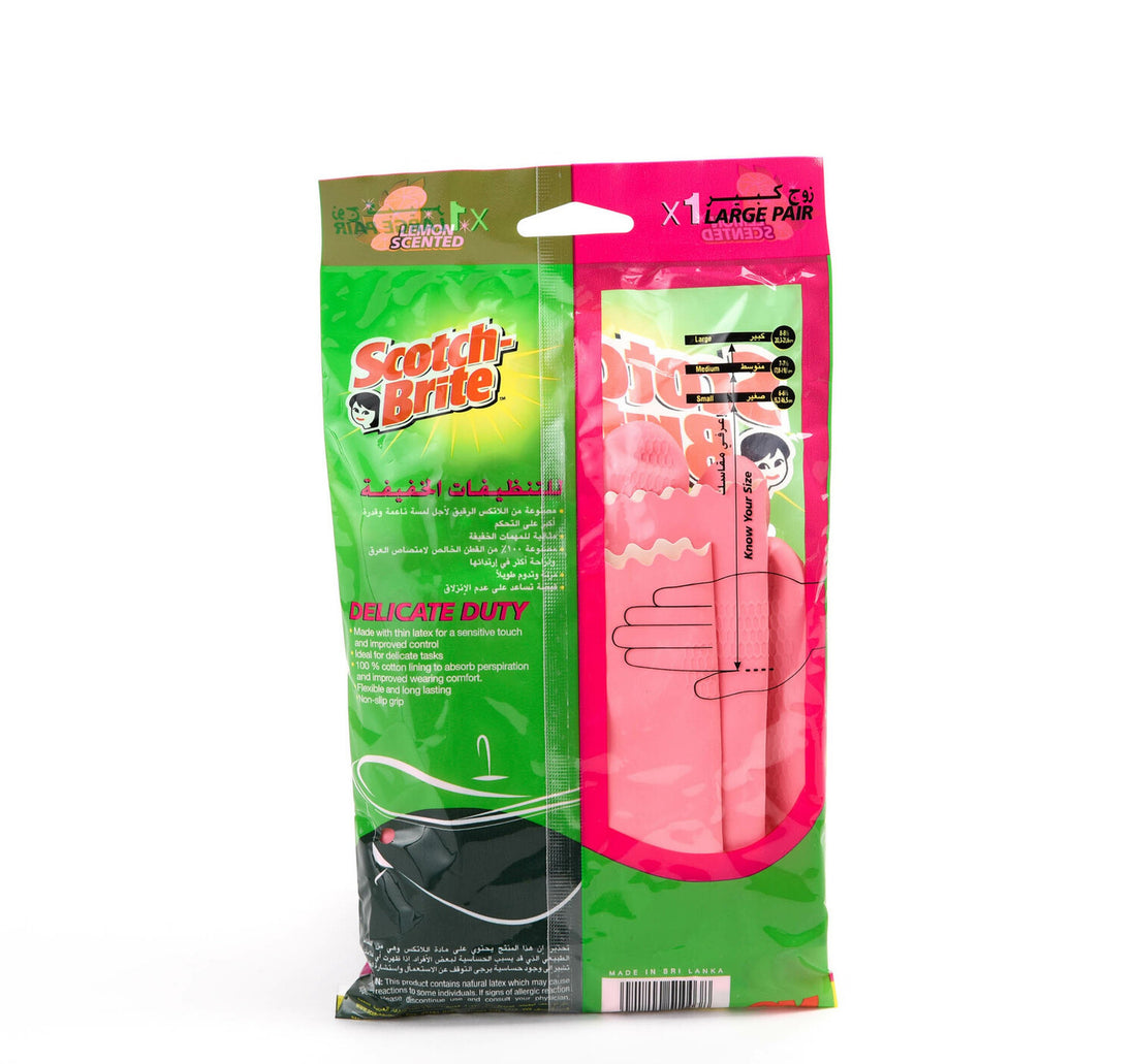Scotch Brite Delicate Duty Household Hand Gloves Large 1 Pair