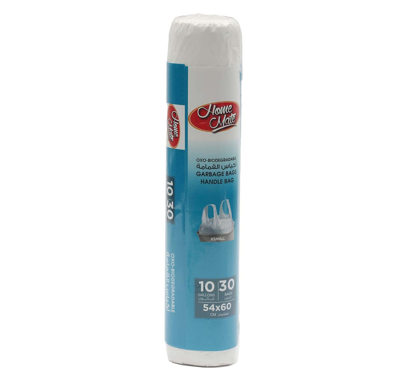 Home Mate Garbage Bags Roll with Handle 54 x 60cm 10 Gallons 30pcs