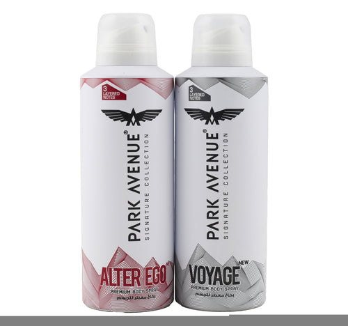 Park Avenue Deodorant Body Spray Signature For Men Assorted Value Pack 2 x 150 ml