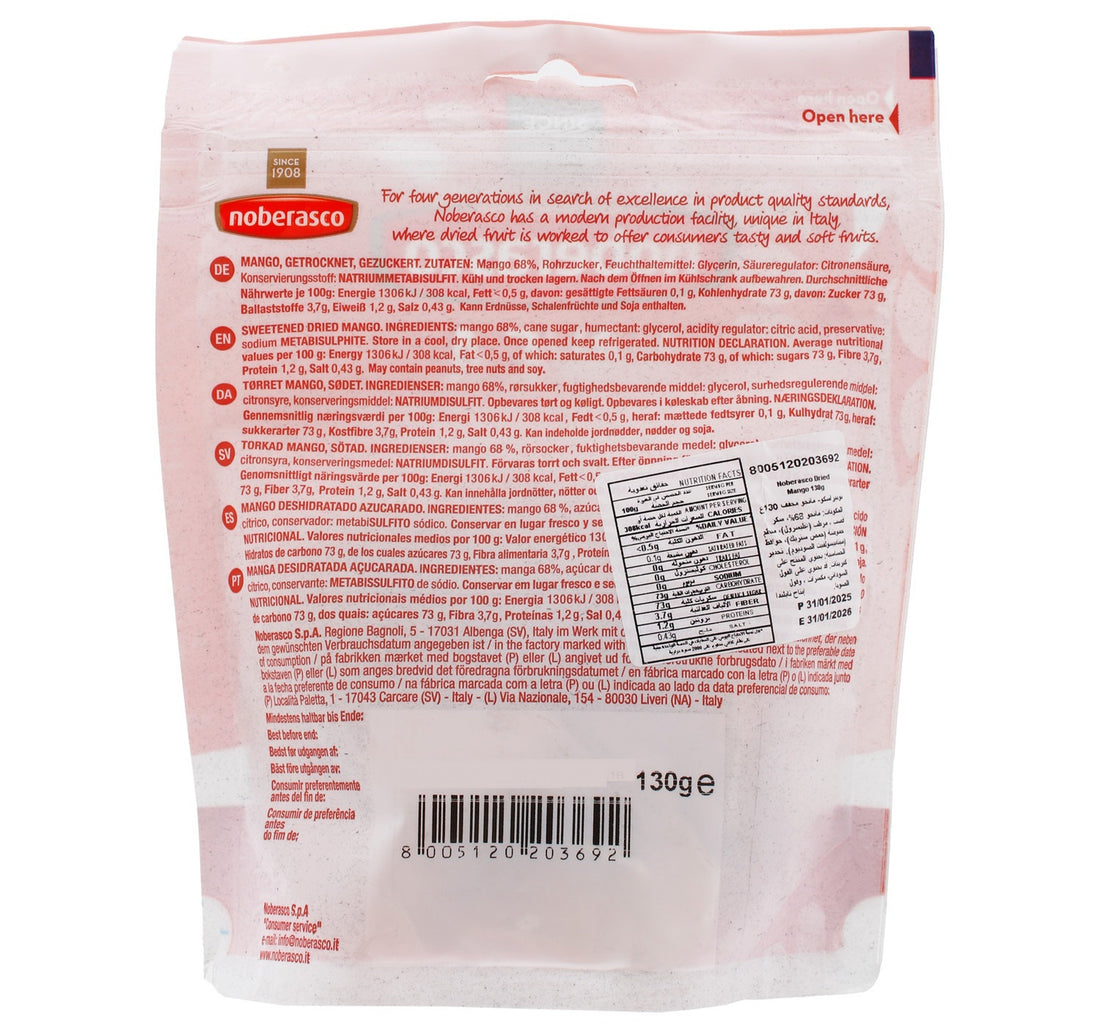 Noberasco Dried Mango 130 g