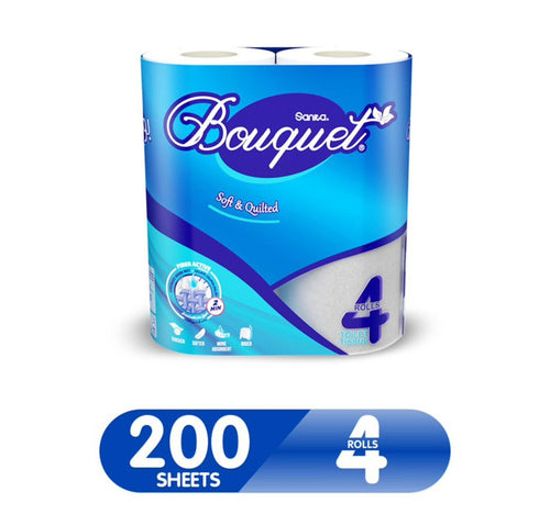 Sanita Toilet Tissue Bouquet 200 Sheets 4 Rolls