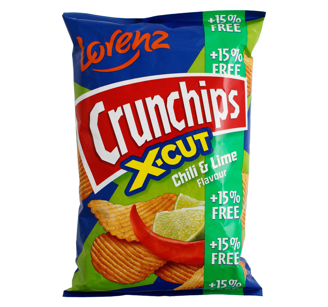 Lorenz Crunchips X-Cut Chili & Lime Flavour 130 g + 15% Extra