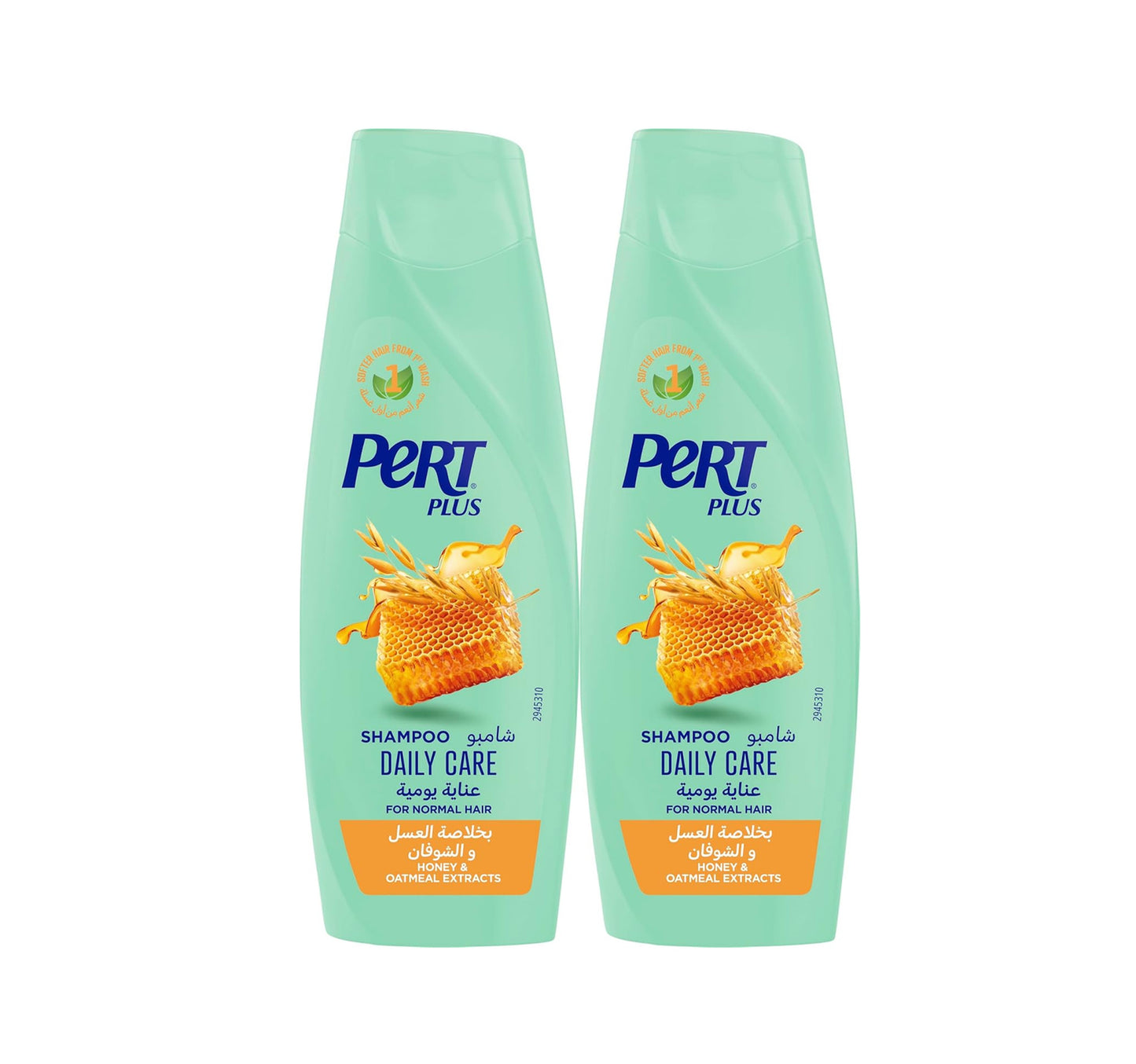 شامبو بيرت بلس للعناية اليومية بخلاصة العسل والشوفان - عبوة اقتصادية، 2 × 400 مل