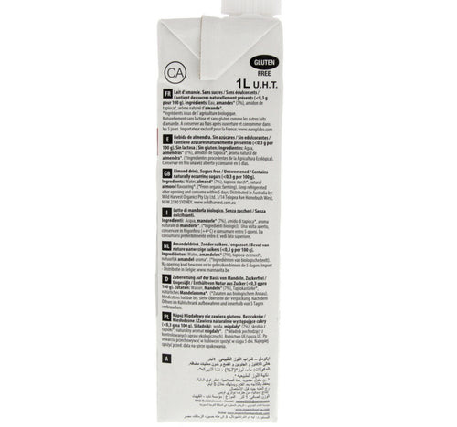 Ecomil Organic Almond Drink Sugar Free 1 Litre