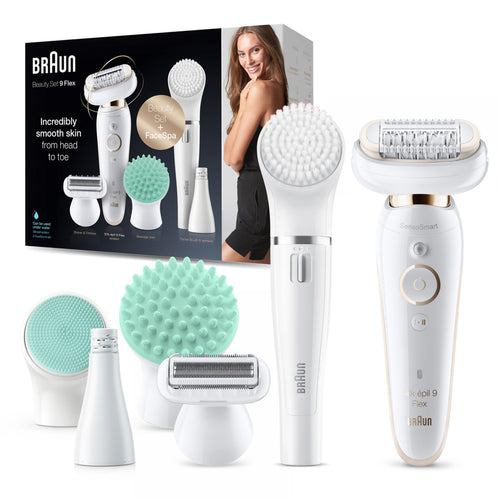 Braun Silk-Epil 9 SES9300 3D Beauty Set Wet & Dry Epilator With 8 Extras