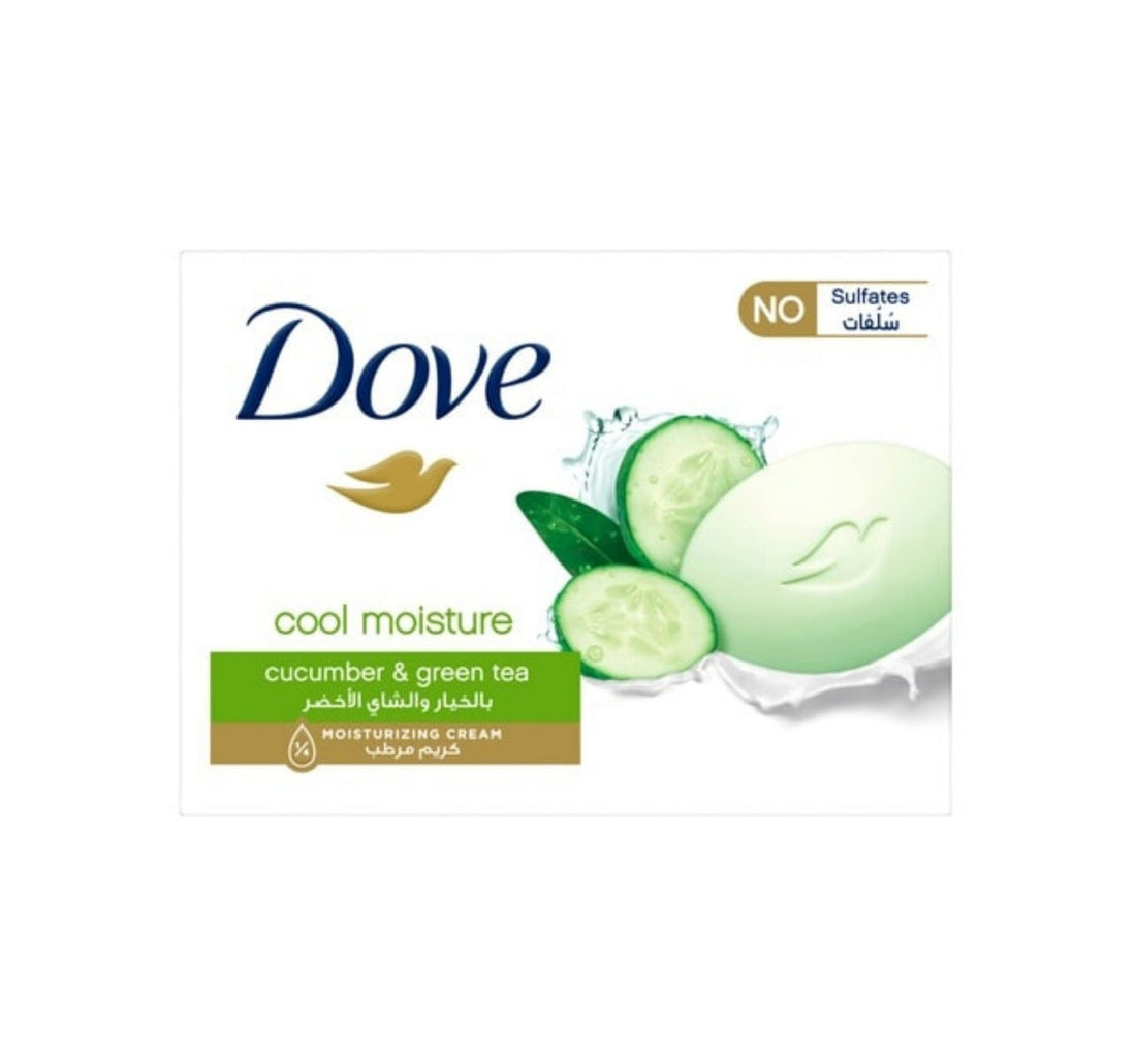 صابونة دوف كول مويستشر برائحة الخيار والشاي الأخضر المرطبة، 160 جم