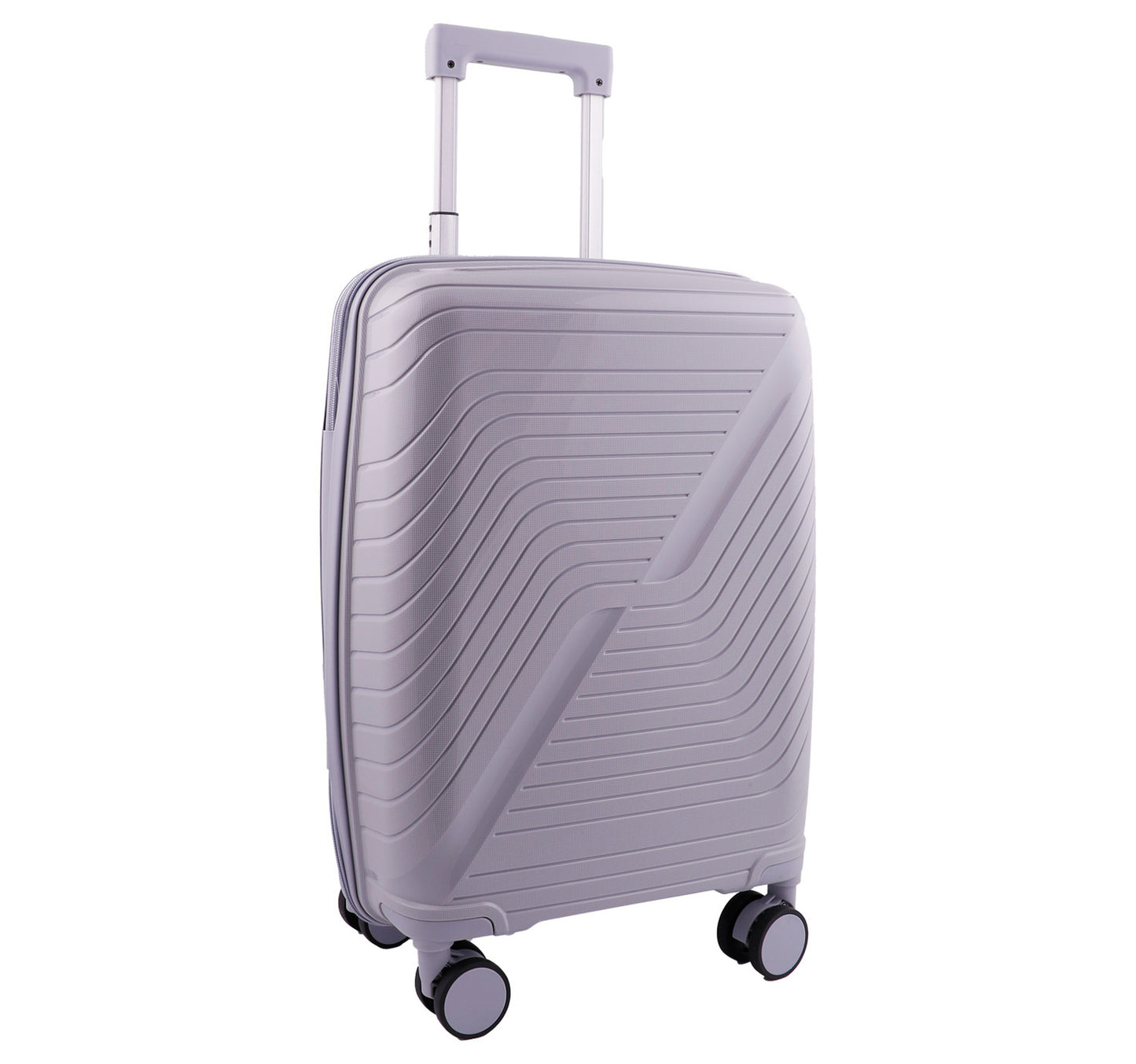 Ambest Polypropylene 4 Wheel Hard Trolley, 20 inches, Assorted, 43704