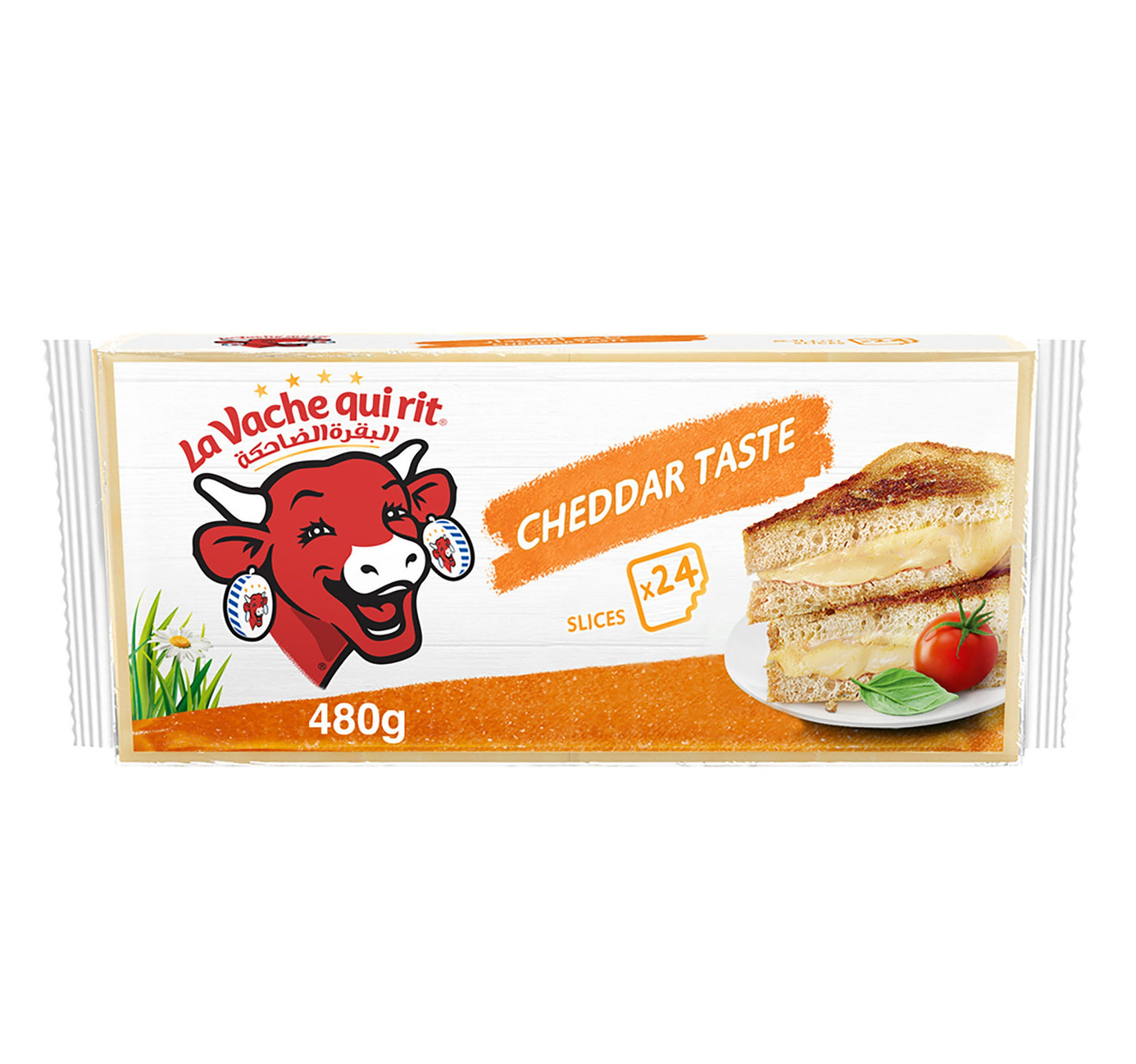 La Vache qui rit Cheddar Cheese Slices 24 Slices 480 g