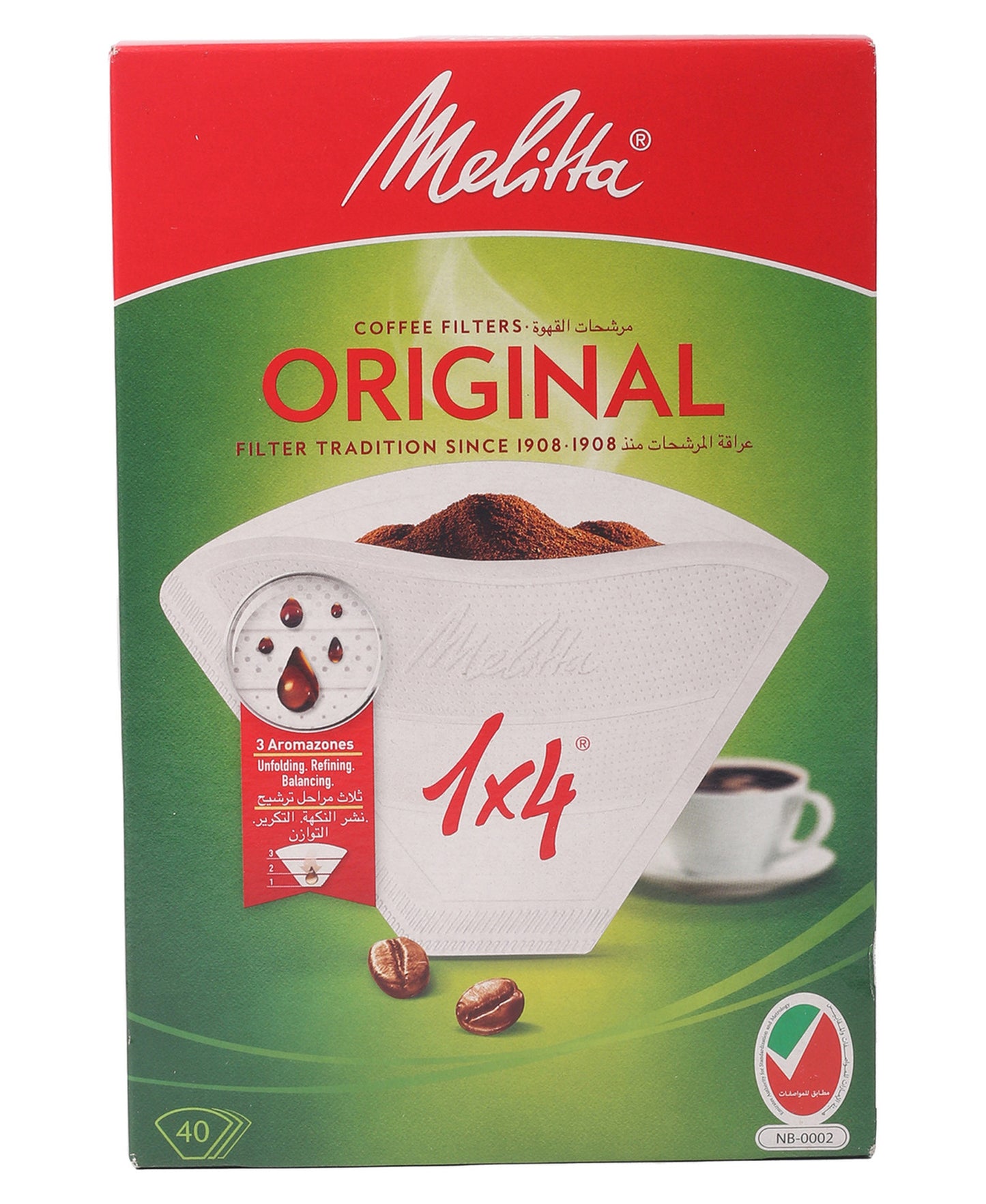 Melitta Original Coffee Filters 1x4 40pcs