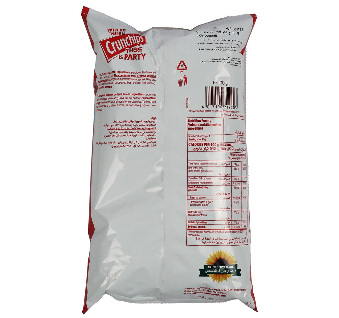 Lorenz Crunchips Salted 100 g