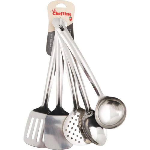 Chefline Stainless Steel Kitchen Utensils, 5 pcs, SNB01