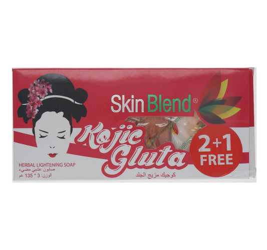 Skin Blend Kojic Gluta Herbal Lightening Soap 3 x 135 g