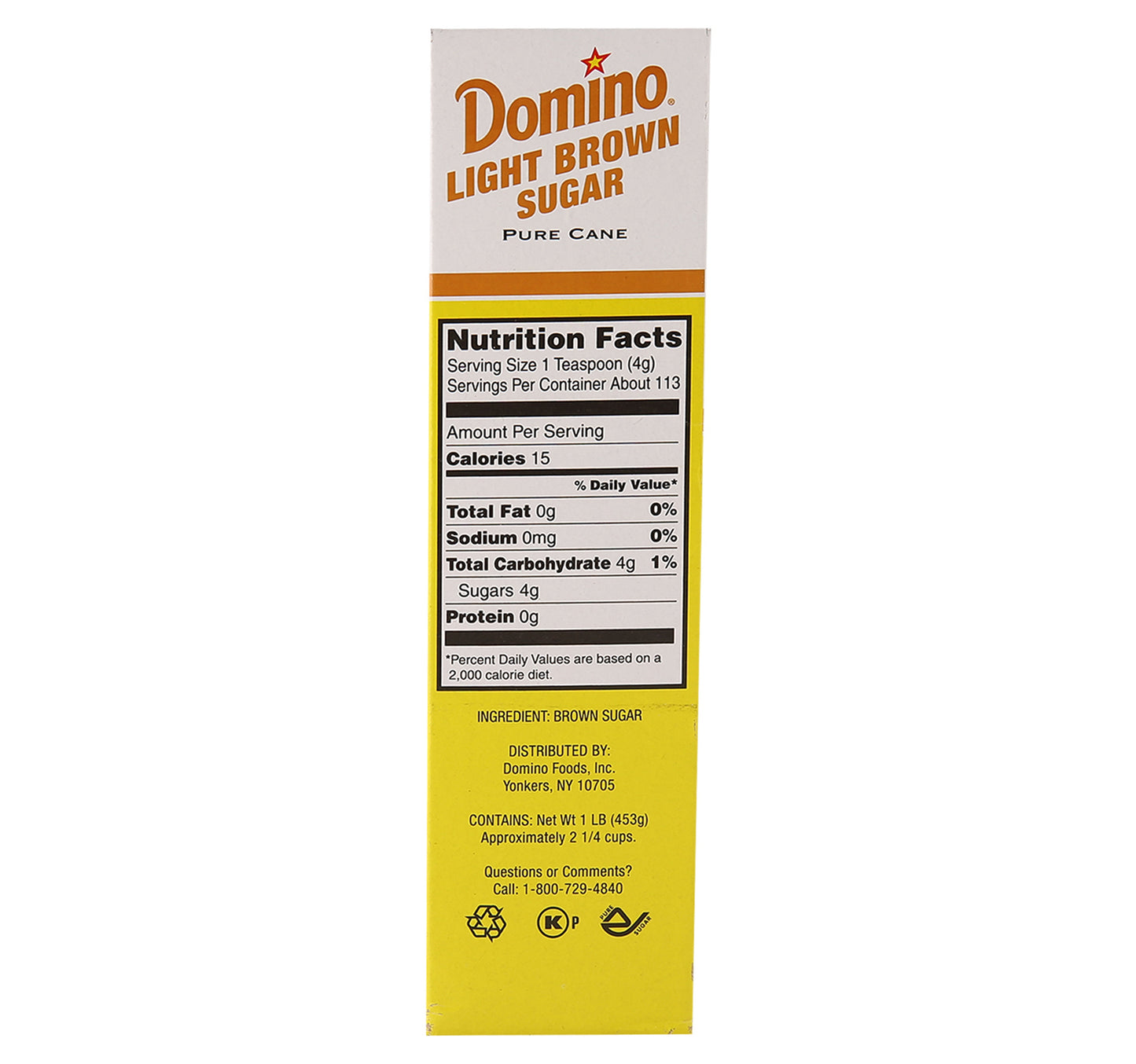 Domino Brown Sugar Light 453 g