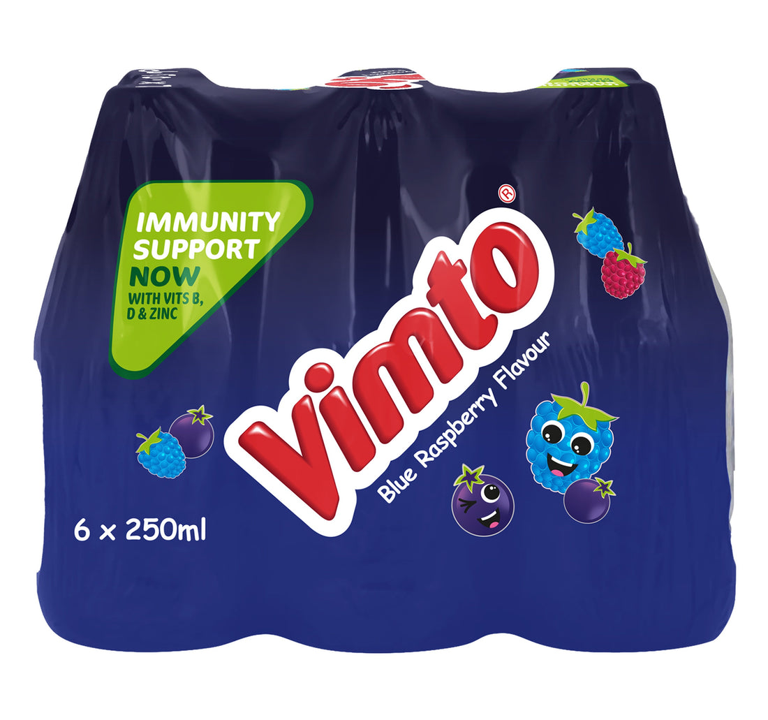 Vimto Blue Raspberry Fruit Flavoured Drink 6 x 250 ml