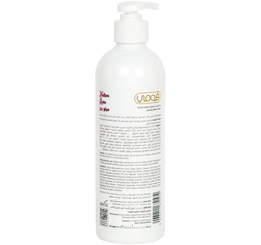 Fomme Mellow Rose Perfumed Body Lotion 480 ml