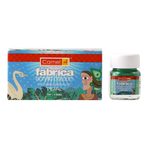 Camel Fabrica Acrylic Colours Pearl 10mlx6 Shades