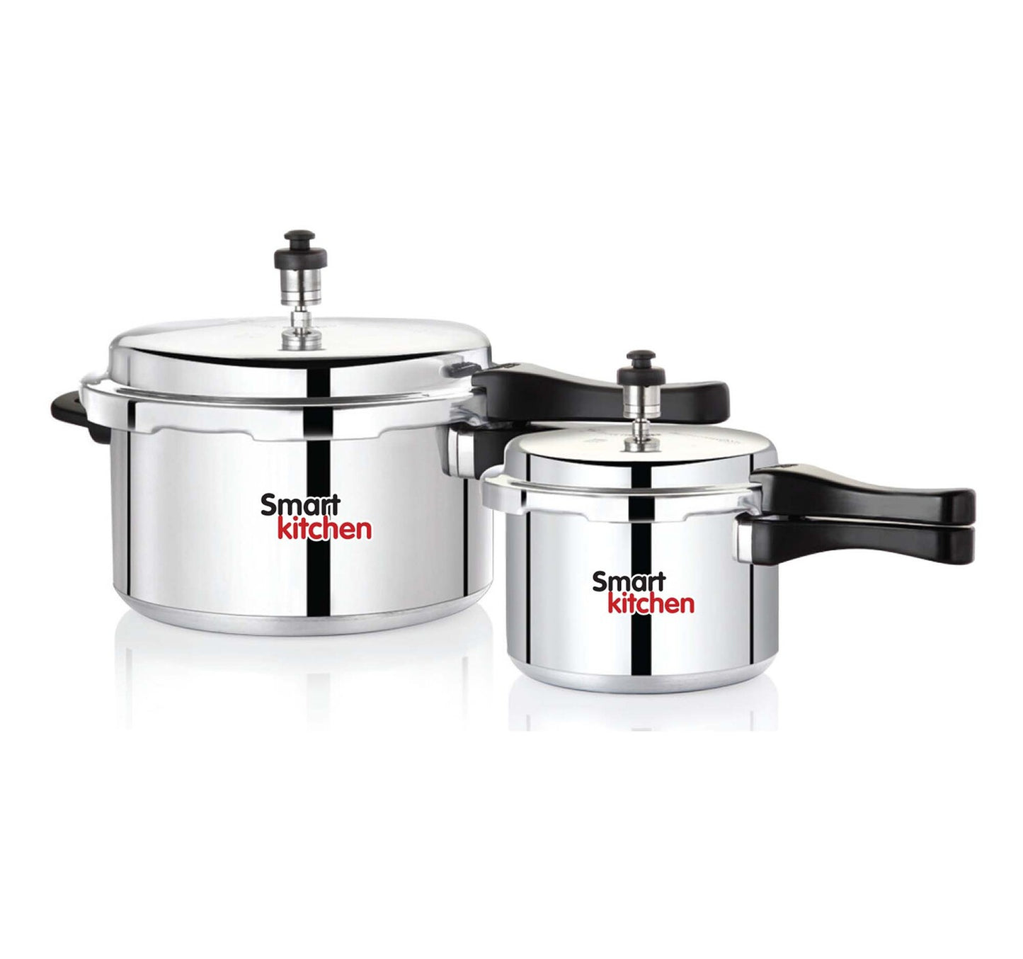 Smart Kitchen Aluminum Pressure Cooker 5Ltr + 3Ltr India