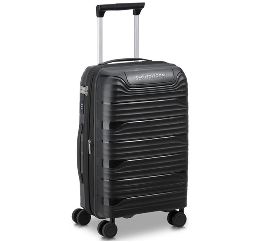 Delsey Securitech Dune 4 Double Wheels Hard Trolley, 55 cm, Black