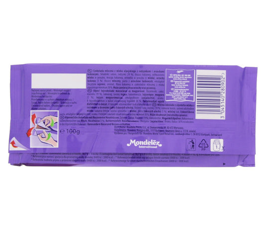 Milka Alpine Milk Chocolate Raisin & Nut 100 g